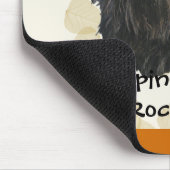 Affenpinscher TAN verlässt Motiff Mousepad (Ecke)