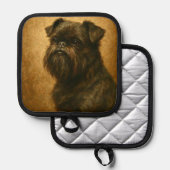 Affenpinscher Topflappen (Vorderseite/Rückseite)