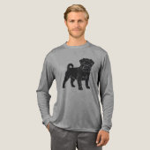 Affenpinscher Tri-Blend Shirt (Volle Vorderseite)