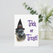Affenpinscher Trick Postkarte (Stehend Vorderseite)
