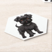 Affenpinscher Untersetzer (angewinkelt)