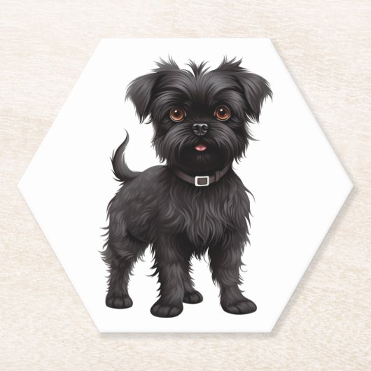 Affenpinscher Untersetzer (Vorderseite)