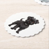 Affenpinscher Untersetzer (angewinkelt)