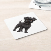 Affenpinscher Untersetzer (angewinkelt)