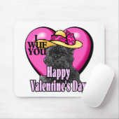Affenpinscher Valentinstag Mousepad (Mit Mouse)