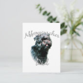 Affenpinscher Vater 2 Postkarte (Stehend Vorderseite)