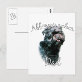 Affenpinscher Vater 2 Postkarte (Vorne/Hinten)