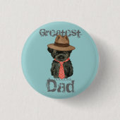 Affenpinscher Vater Button (Vorderseite)