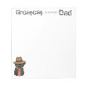 Affenpinscher Vater Notizblock (Vorderseite)