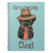 Affenpinscher Vater Notizblock (Vorderseite)