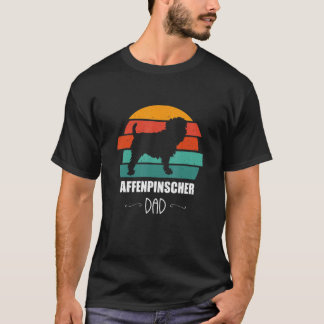 Affenpinscher-Vater Vintage Retro für Hund T-Shirt