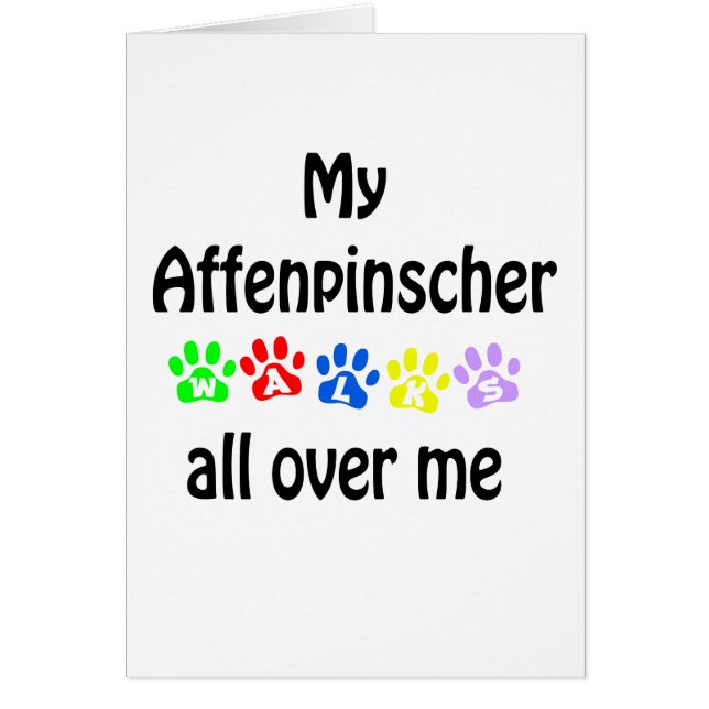 Affenpinscher Walks Design (Vorne)