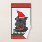 Affenpinscher Weihnachten Badhandtuch Set (Handtuch)