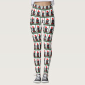 Affenpinscher Weihnachten Leggings (Vorderseite)