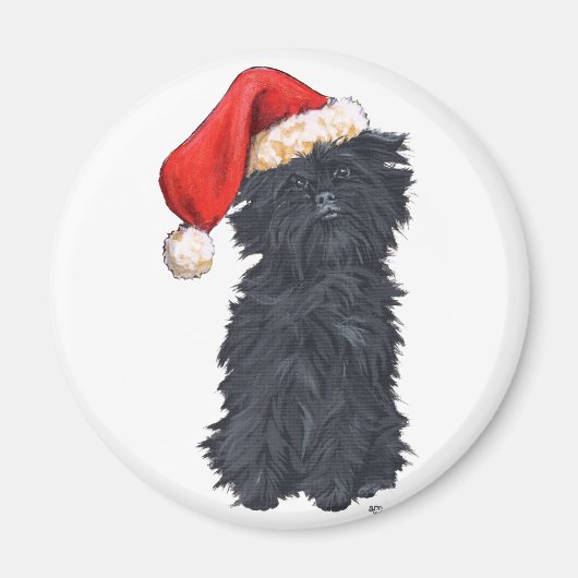 Affenpinscher Weihnachten Magnet (Vorne)