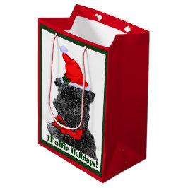 Affenpinscher Weihnachten Mittlere Geschenktüte