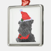 Affenpinscher Weihnachten Ornament Aus Metall (Links)