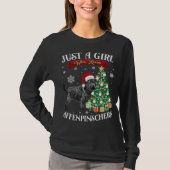 Affenpinscher Weihnachtsbaum Affenpinscher Santa H T-Shirt (Vorderseite)
