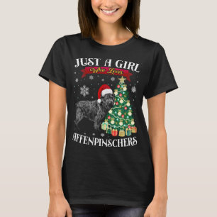 Affenpinscher Weihnachtsbaum Affenpinscher Santa H T-Shirt