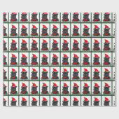Affenpinscher Weihnachtsfeiertag Geschenkpapier (Flach)