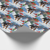 Affenpinscher Weihnachtsfest Schneeszene Geschenkpapier (Ecke)