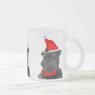 Affenpinscher-Weihnachtsgeschenke Mattglastasse