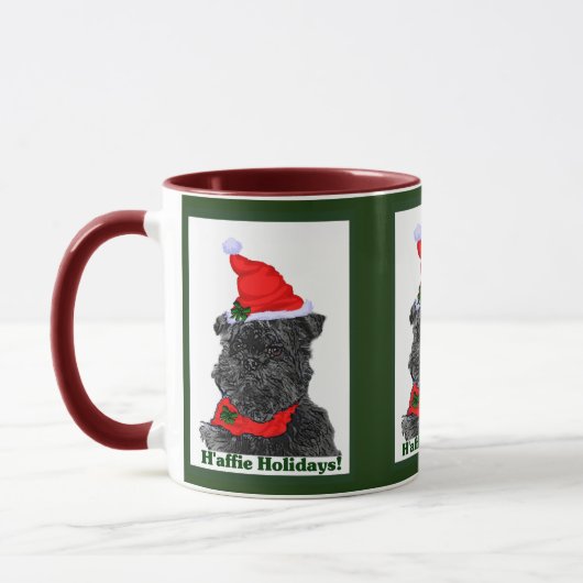 Affenpinscher Weihnachtsgeschenke Tasse (Links)
