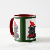 Affenpinscher Weihnachtsgeschenke Tasse (Vorderseite Links)