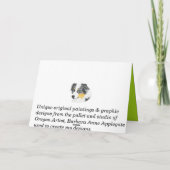 Affenpinscher-Weihnachtskarte Feiertagskarte (Rückseite)