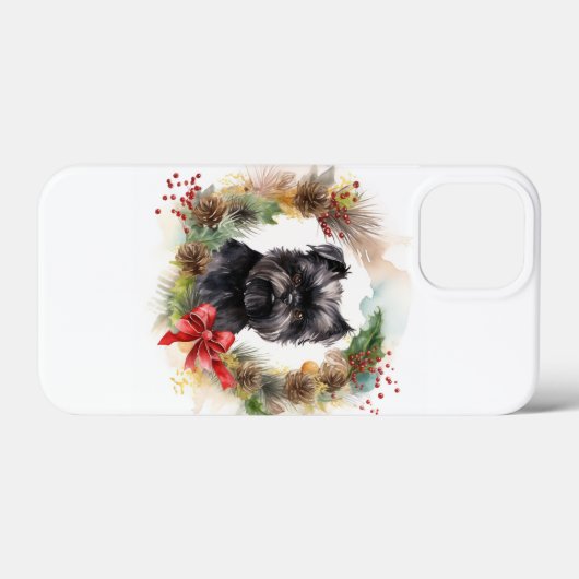 Affenpinscher Weihnachtskreide Case-Mate iPhone Hülle (Rückseite (Horizontal))