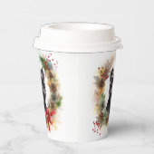 Affenpinscher Weihnachtskreide Pappbecher (Rechts)