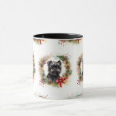 Affenpinscher Weihnachtskreide Tasse (Zentrum)