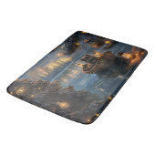 Affenpinscher Weihnachtsreise Badematte (Schrägansicht)