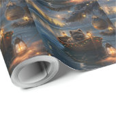 Affenpinscher Weihnachtsreise Geschenkpapier (Rolleneckpunkt)