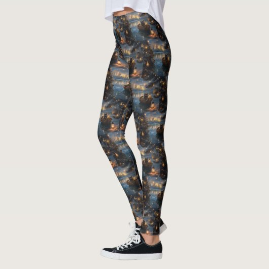 Affenpinscher Weihnachtsreise Leggings (Links)