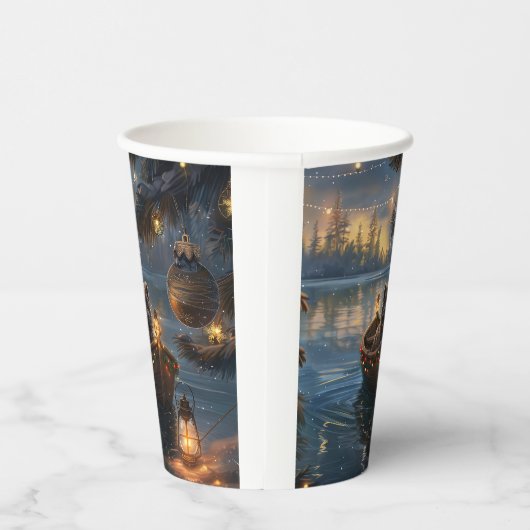 Affenpinscher Weihnachtsreise Pappbecher (Rechts)