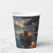 Affenpinscher Weihnachtsreise Pappbecher (Vorderseite)