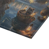 Affenpinscher Weihnachtsreise Schneidebrett (Ecke)