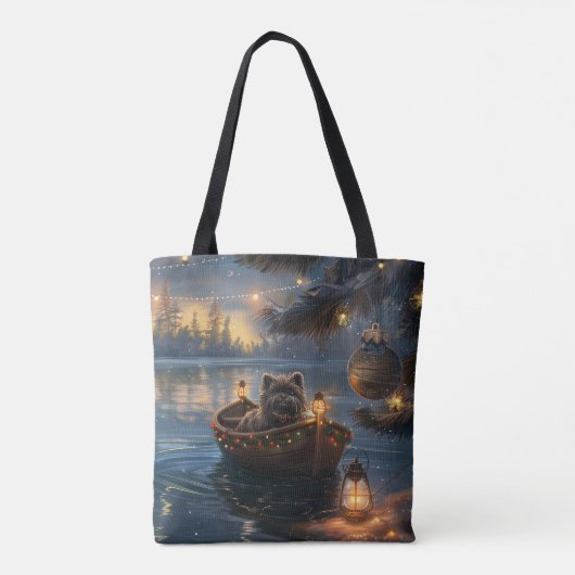 Affenpinscher Weihnachtsreise Tasche (Rückseite)