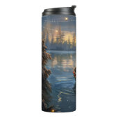 Affenpinscher Weihnachtsreise Thermosbecher (Nach links gedreht)