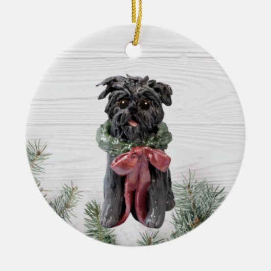Affenpinscher Weihnachtsschmuck (Vorne)
