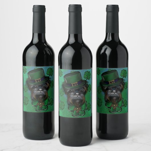 AFFENPINSCHER WEINETIKETT (Flaschen)