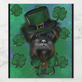 AFFENPINSCHER WEINETIKETT (Einzelnes Label)