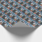 Affenpinscher Winter Wonderland Weihnachtsfreude Geschenkpapier (Ecke)