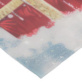 Affenpinscher Winter Wonderland Weihnachtsfreude Tischdecke (Schrägansicht)