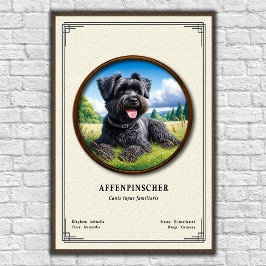 Affenpinscher Zoology Series Poster