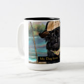 Affenpinscher Zweifarbige Tasse (Vorderseite Links)