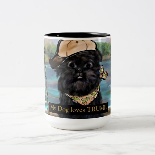 Affenpinscher Zweifarbige Tasse (Mittel)