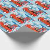 Affenpinschers Dog in Christmas Delivery Truck Geschenkpapier (Ecke)