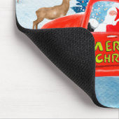 Affenpinschers Dog in Christmas Delivery Truck Mousepad (Ecke)